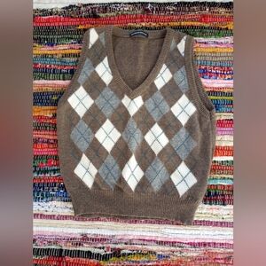 Brandy Melville argyle sweater vest